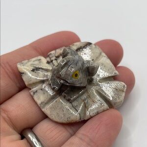 Gray and Cream frog Figurine‎ miniature MUST BUNDLE